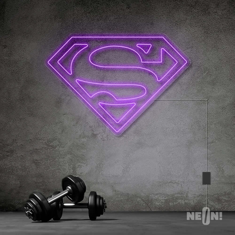 SUPER MAN NEON SIGN . 3