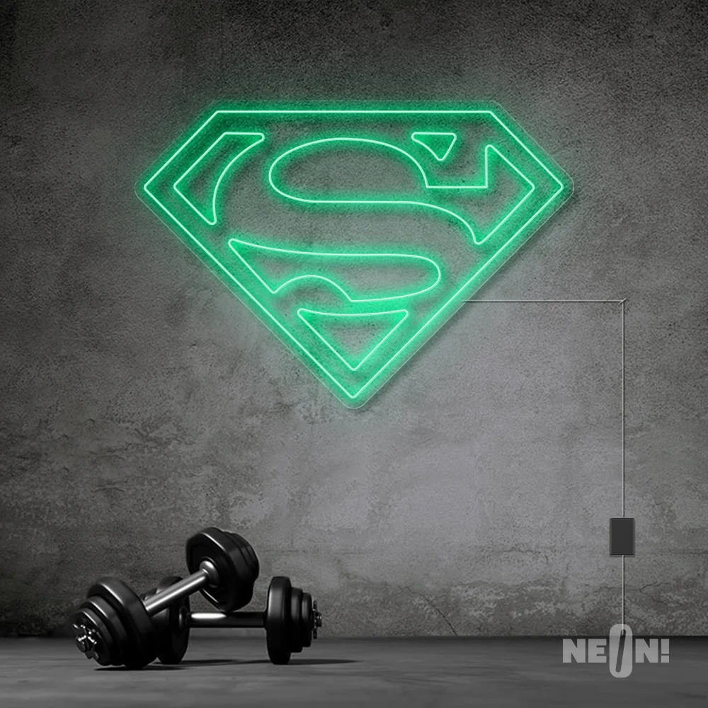 SUPER MAN NEON SIGN . 4