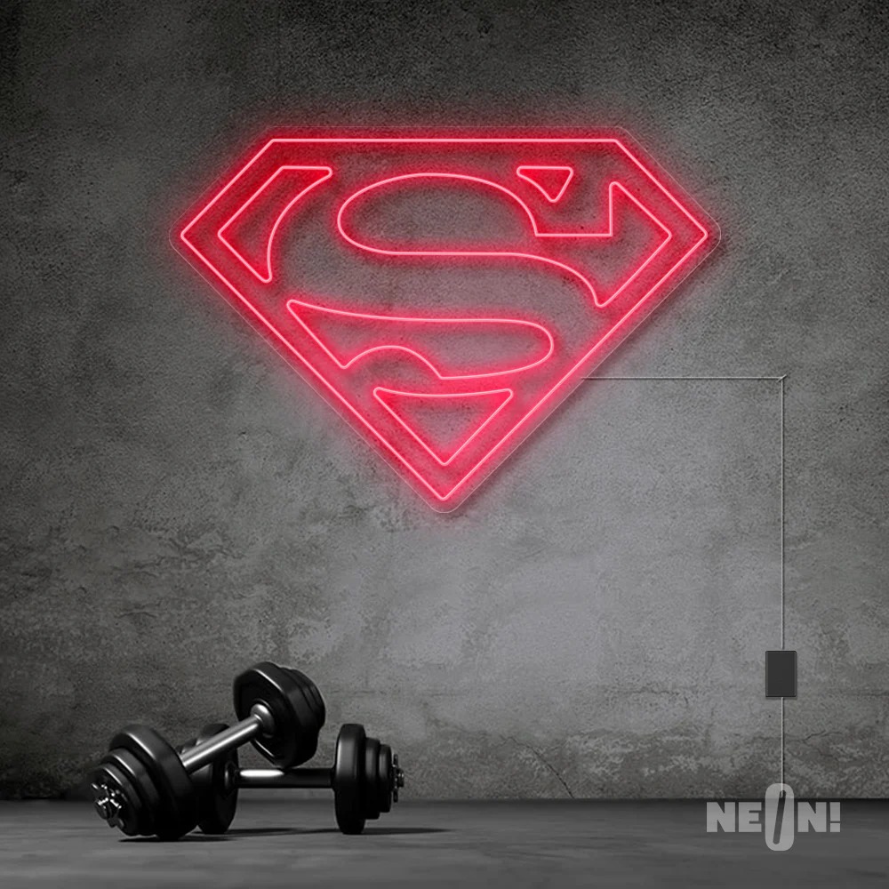 SUPER MAN NEON SIGN . 5