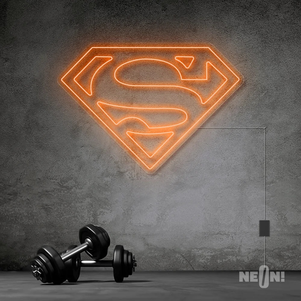 SUPER MAN NEON SIGN . 6