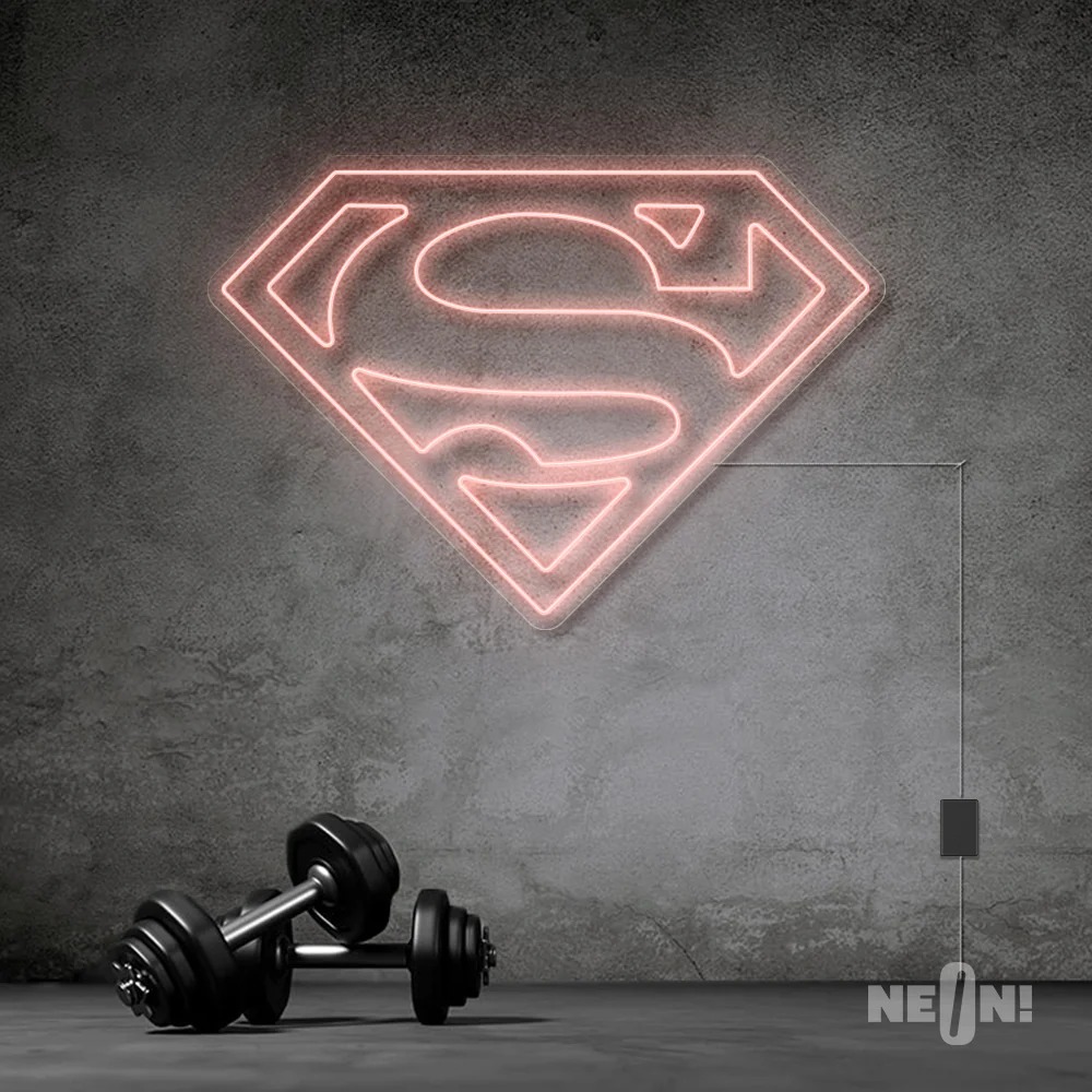 SUPER MAN NEON SIGN . 7