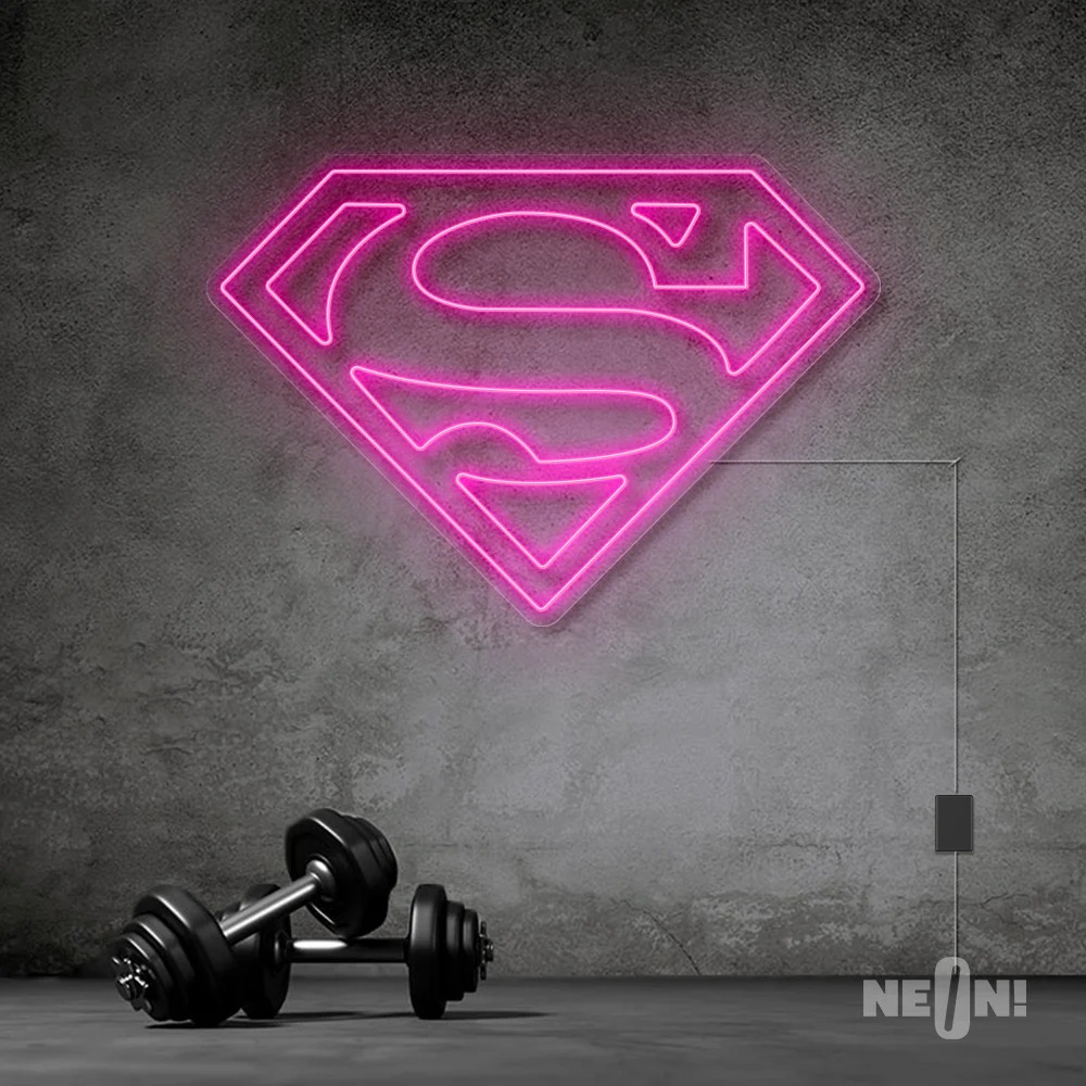 SUPER MAN NEON SIGN . 8