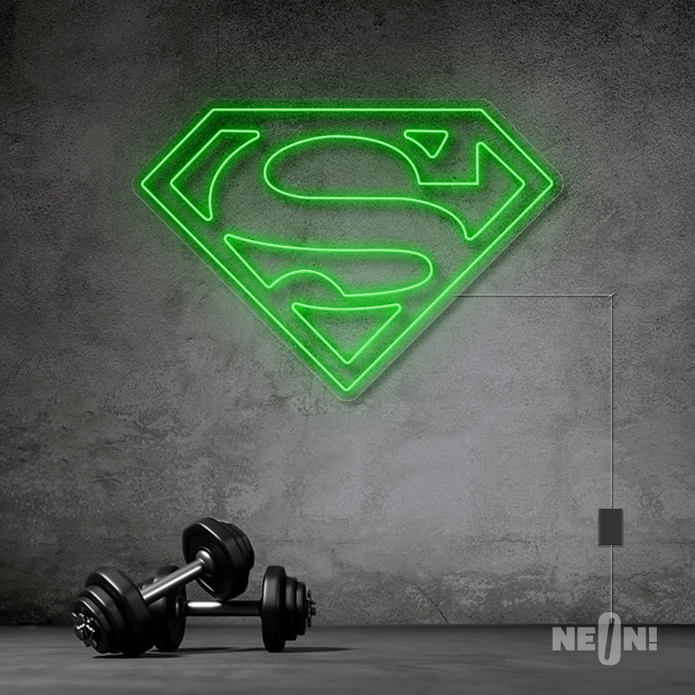 SUPER MAN NEON SIGN . 9