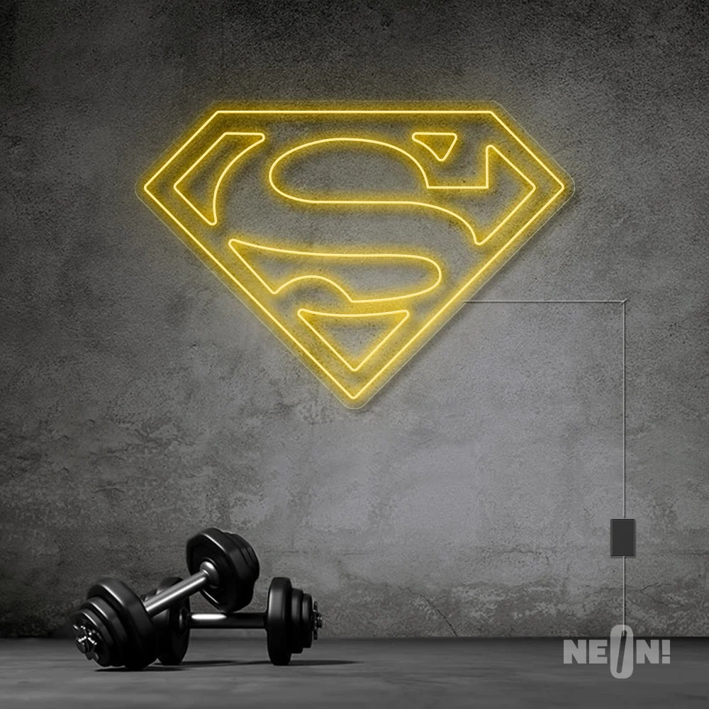 SUPER MAN NEON SIGN . 10